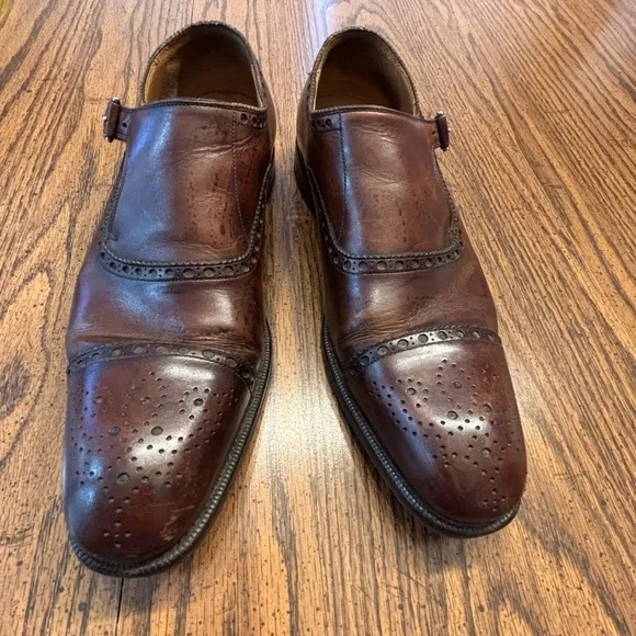 Men’s Magnanni monk strap dress shoes size 8 - Picture 2 of 8